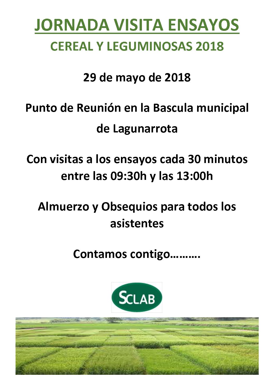 Jornada Ensayos Cereales y Leguminosas 2018